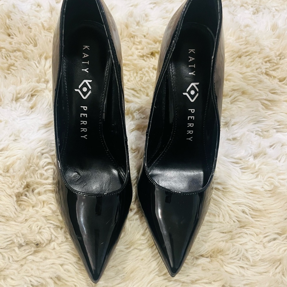 Katy Perry Collections Glossy Black Heels